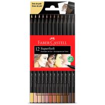 Lápis De Cor De Pele FABER CASTELL Supersoft 12 Cores Soft