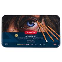 Lapis de Cor Derwent Lightfast 72 Cores Estojo de Lata