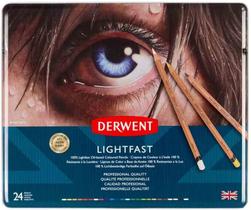 Lápis de Cor Derwent Lightfast Estojo Metal 024 Cores 230272