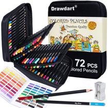 Lápis de cor Drawdart, conjunto Soft Core de 72 cores com estojo Lápis de cor Drawdart, conjunto Soft Core de 72 cores com estojo