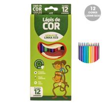 Lápis de Cor Eco Sextavado 12 Cores LEO&LEO - LEONORA Lápis de Cor Eco Sextavado 12 Cores LEO&LEO - LEONORA