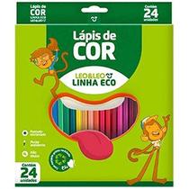 Lapis De Cor Eco Sextavado Leo&leo 24 Cores Volta as Aulas