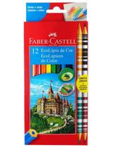 Lápis de cor ecolápices Faber castell 12 cores + 2 ecolapices bicolor Lápis de cor ecolápices Faber castell 12 cores + 2 ecolapices bicolor