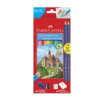 Lápis de Cor EcoLápis 12 Cores Com Kit Faber-Castell
