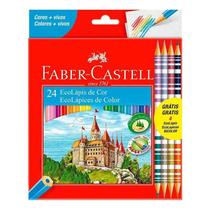 Lápis de Cor Ecolápis 120124 20 Cores + 4 Bicolor - Faber Castell Lápis de Cor Ecolápis 120124 20 Cores + 4 Bicolor - Faber Castell