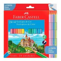 Lápis de Cor Ecolápis 120124+4P 28 Cores - Faber Castell Lápis de Cor Ecolápis 120124+4P 28 Cores - Faber Castell
