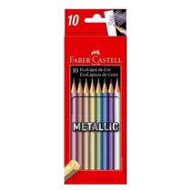 Lápis De Cor Ecolápis 120410g 10 Cores Metallic - Faber Castell
