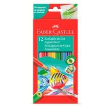 Lápis de Cor Ecolápis Aquarelável - Estojo com 12 Cores Faber-castell 120212 Lápis de Cor Ecolápis Aquarelável - Estojo com 12 Cores Faber-castell 120212