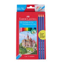 Lápis de Cor Ecolápis com 12 Cores e 3 Lápis Grafite Faber Castell 120112 - Faber-Castell