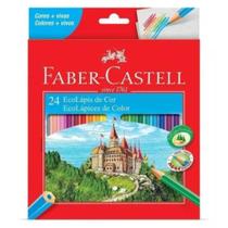Lápis De Cor Ecolápis Faber-Castell 24 Cores Sextavado