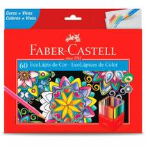 Lápis De Cor Ecolápis Faber Castell Com 60 Cores 120160g
