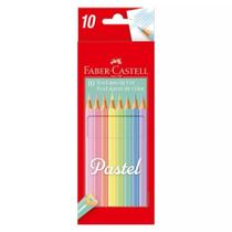 Lápis de cor EcoLápis Faber-Castell Pastel com 10 cores