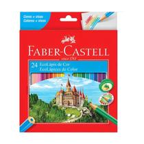 Lápis De Cor Ecolápis Fabercastell 24 Cores Escolar arte Lápis escolar canetas material escolar apontador infantil