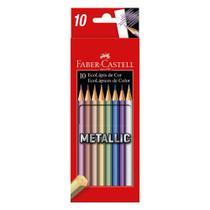 Lápis de Cor Ecolapis Metallic 10 Cores Faber Castell