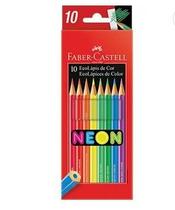 Lápis de Cor EcoLápis Neon 10 Cores Faber-Castell PT 1 UN