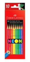 Lápis de Cor Ecolápis Neon Faber-castell 10 Cores Faber Castell