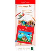 Lápis de cor ecolápis sextavado faber castell 48 cores