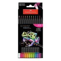 Lápis de Cor Ecolápis Supersoft 210744 12 Cores Neon - Faber Castell Lápis de Cor Ecolápis Supersoft 210744 12 Cores Neon - Faber Castell