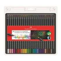 Lápis de Cor - Ecolápis Supersoft - Arredondado - 24 Cores - Faber-Castell