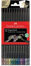 Lápis de Cor EcoLápis SuperSoft Cores Metálica 12 Cores Faber-Castell Lápis de Cor EcoLápis SuperSoft Cores Metálica 12 Cores Faber-Castell