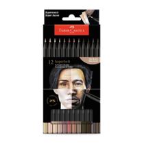 Lápis de Cor EcoLápis SuperSoft Tons de Pele 12 Cores Faber-Castell Lápis de Cor EcoLápis SuperSoft Tons de Pele 12 Cores Faber-Castell