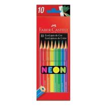 Lápis de Cor Ecolápis Tons Neon 10 Cores - Faber-Castell Lápis de Cor Ecolápis Tons Neon 10 Cores - Faber-Castell