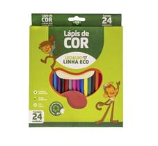 Lapis De Cor Ecológico Com 24 Cores Leo E Leo Linha Eco