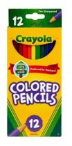 Lápis De Cor Escolar Crayola 12 Cores Original Importado