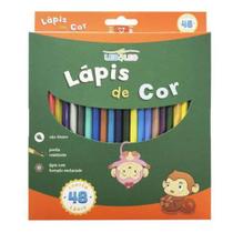 Lápis De Cor Escolar Desenho 48 Cores Barato Leo&ampleo - Leo&Leo