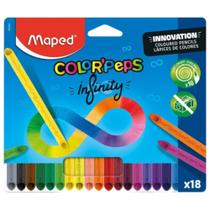 Lápis De Cor Escolar Infinito 18 Cores Maped Colorpeps Lápis De Cor Escolar Infinito 18 Cores Maped Colorpeps