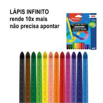 Lápis De Cor Escolar Infinito Maped 12 Cores Infinity