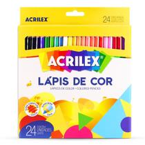 Lápis de Cor Escolar Super Mina 24 Unidades - Acrilex Lápis de Cor Escolar Super Mina 24 Unidades - Acrilex