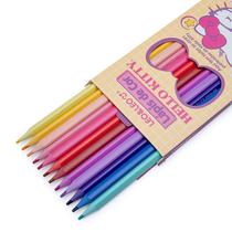 Lapis De Cor Escolar Triangular 12 Cores Hello Kitty