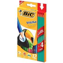 Lápis De Cor Evolution 12 Cores + 4 Lápis- Bic 056726