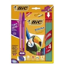 Lapis de Cor Evolution Fashion Sextavado Kit Escolar Bic