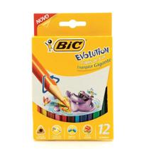 Lápis de cor Evolution Triangular Bic 12 Cores Lápis de cor Evolution Triangular Bic 12 Cores