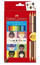 Lápis de Cor Faber 12+3 Caras e Cores 120112CC Lápis de Cor Faber 12+3 Caras e Cores 120112CC