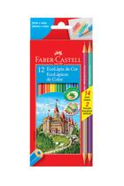 Lápis de Cor Faber-Castell 10 Cores e 2 Lápis Bicolor