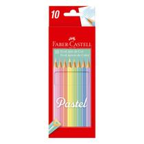 Lapis De Cor FABER CASTELL 10 Cores Pastel Ecolapis