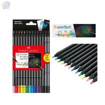 Lápis De Cor Faber-Castell 12 Cores Super Soft