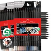 Lápis de Cor Faber-Castell 15 Cores Neutras Lápis de Cor Faber-Castell 15 Cores Neutras