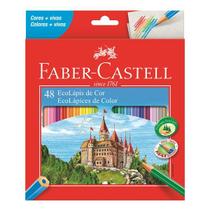Lápis de cor Faber Castell eco lápis com 48 cores