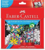 Lápis de Cor Faber Castell EcoLápis 120160G 60 Cores Para Colorir