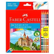 Lápis de Cor Faber Castell Ecolapis 24 Cores + 4 Lapis Bicolor