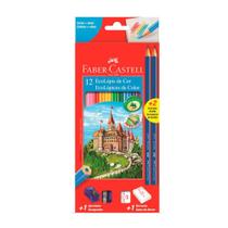 Lápis De Cor Faber Castell Ecolápis C/12 Unid + Kit Escolar - Faber-castell Lápis De Cor Faber Castell Ecolápis C/12 Unid + Kit Escolar - Faber-castell