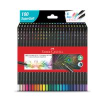 Lapis De Cor Faber-Castell Ecolápis SuperSoft 100 Cores