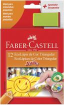 Lápis de cor Faber Castell jumbo triangular curto c/12 cores