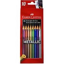 Lápis de cor Faber Castell metallic com 10 cores Lápis de cor Faber Castell metallic com 10 cores