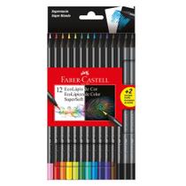 Lapis De Cor FABER CASTELL Super Soft 12 Cores + 2 Grafites