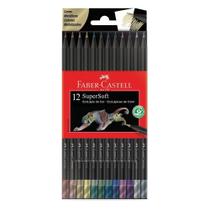 Lápis de Cor Faber Castell Super Soft 12 Cores Metálicas Lápis de Cor Faber Castell Super Soft 12 Cores Metálicas